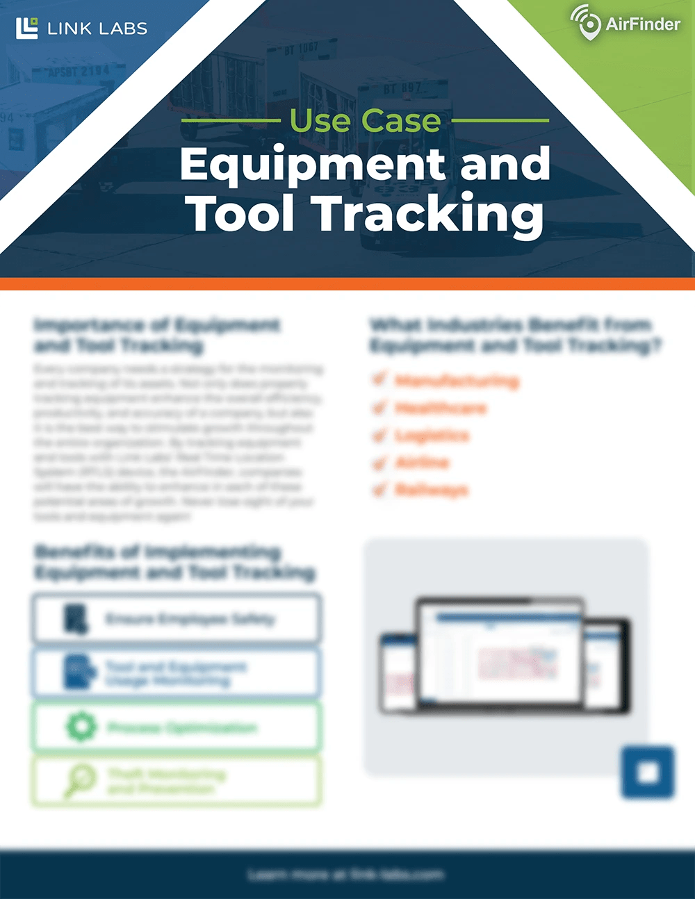 Equipment/Tool Tracking Use Case Brief Link Labs